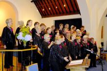 Lace City Chorus in their performance attire
