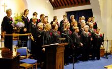 Lace City Chorus in their performance attire