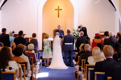 The ceremony in the church